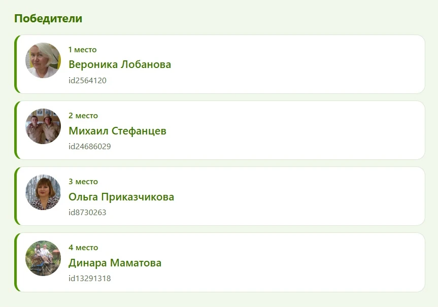 💥ИТОГИ четвертого РОЗЫГРЫША💥