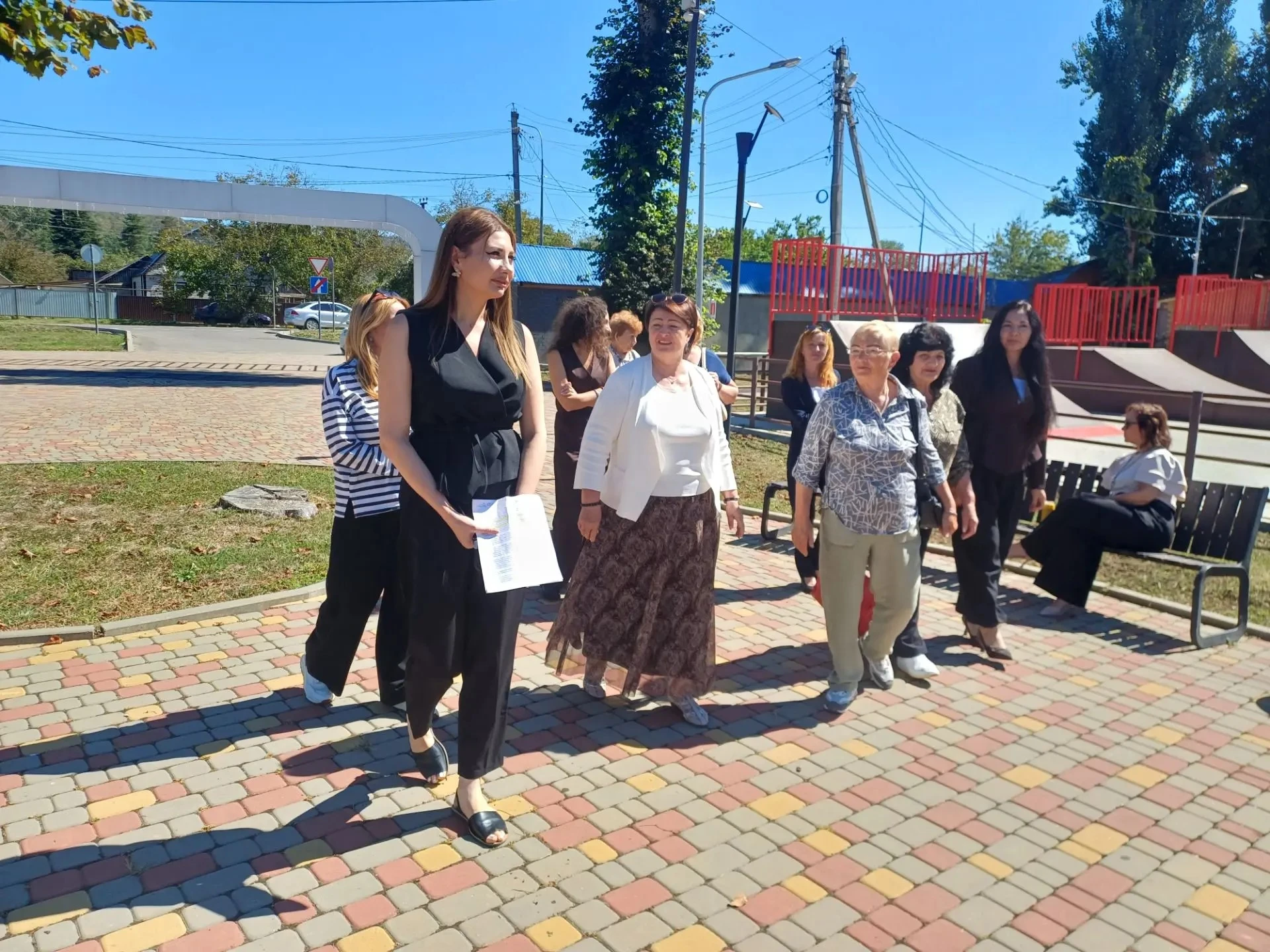 В Апшеронском районе Краснодарского края обновили парк «Майская горка» по инициативе жи...