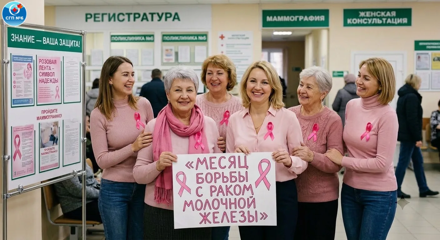 Октябрь во всём мире объявлен месяцем борьбы с раком молочной железы. Символом этой кам...