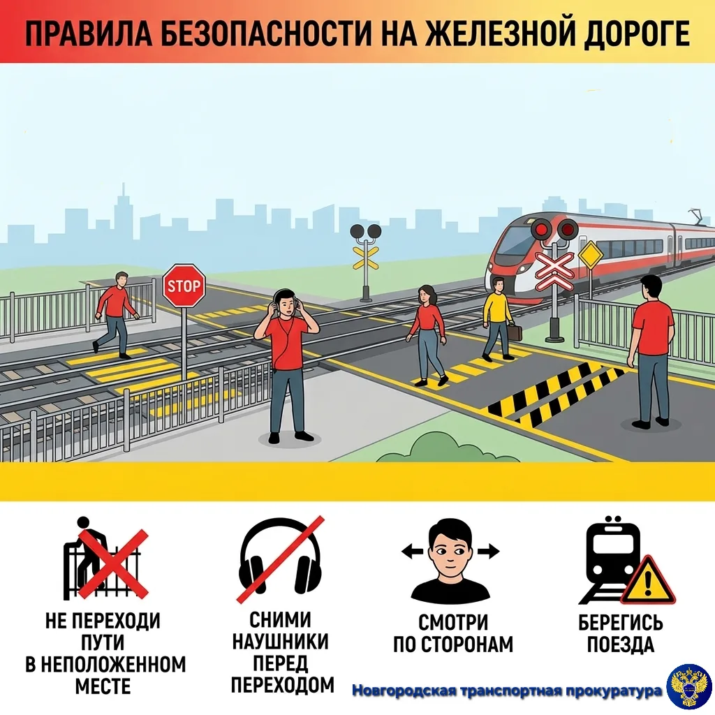 Правила поведения на железнодорожном транспорте Переходить железнодорожные пути можно только в устан
