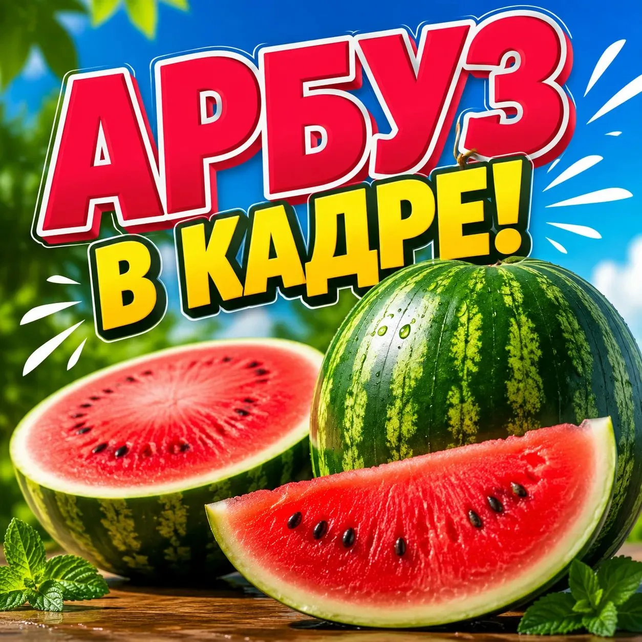 🎉 Внимание, школьники! Объявляем старт суперфлешмоба «Арбуз в кадре»! 🍉
