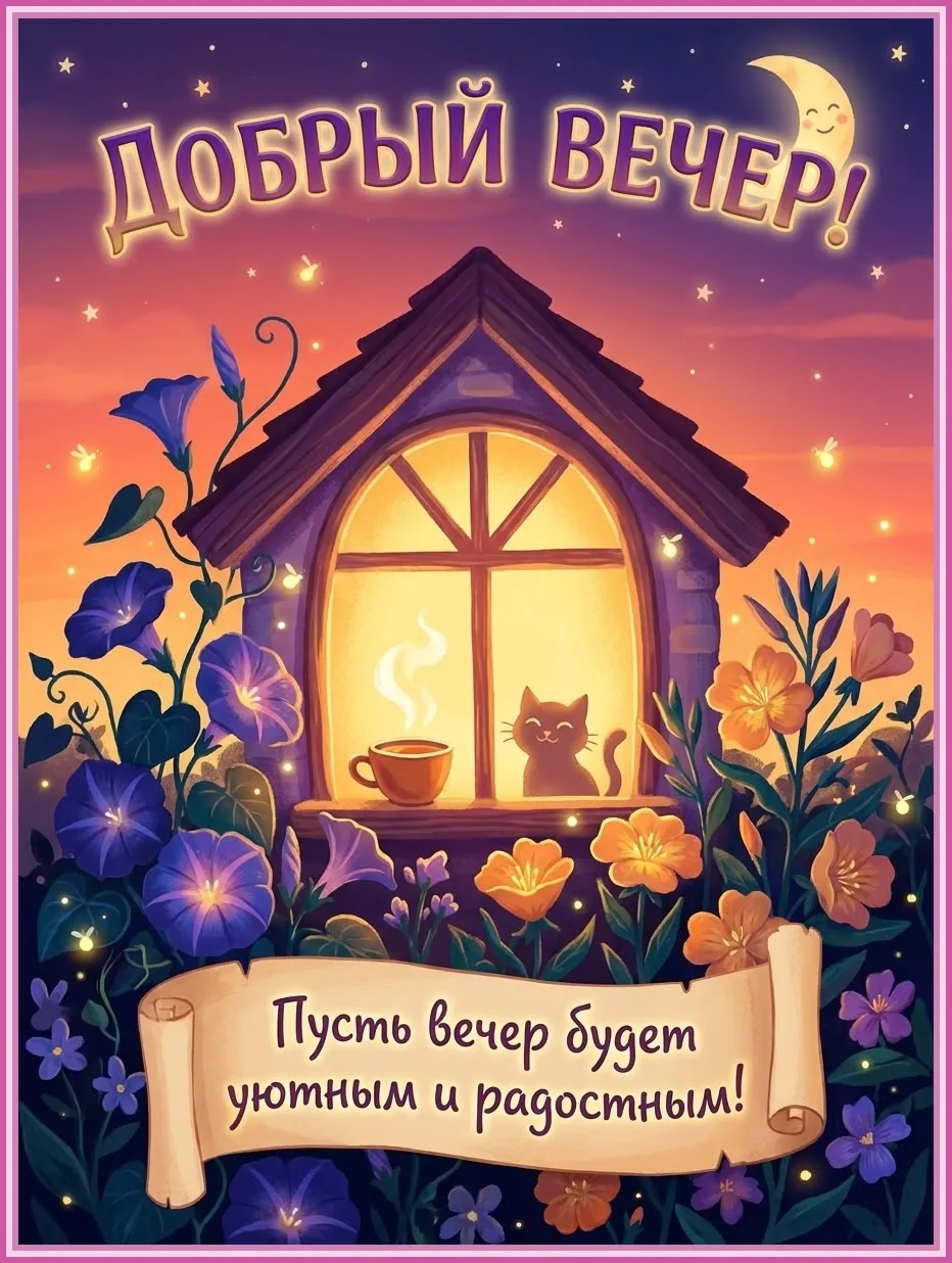 🥰 Ставьте реакции и делитесь открыткой с близкими ❤️