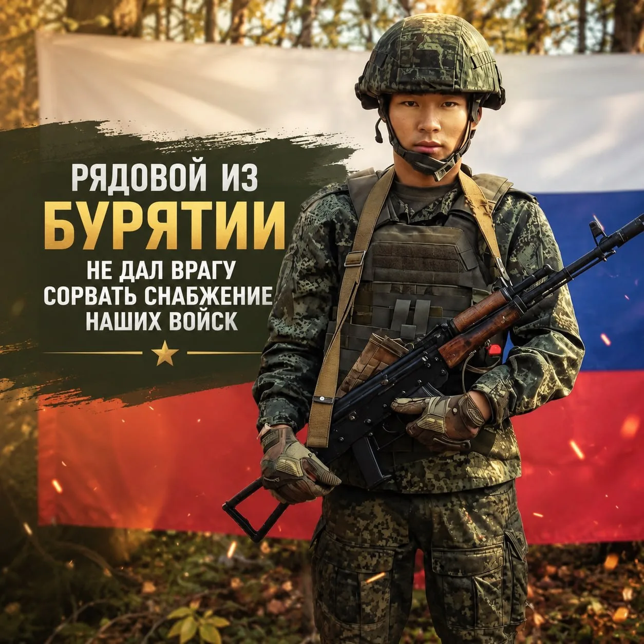 ⚡️Рядовой из Бурятии не дал врагу сорвать снабжение наших войск