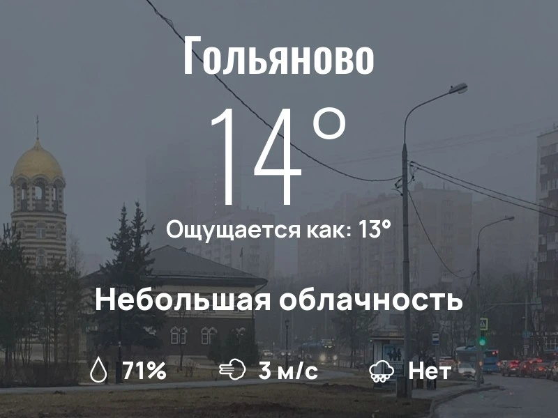Что с погодой в Гольяново?