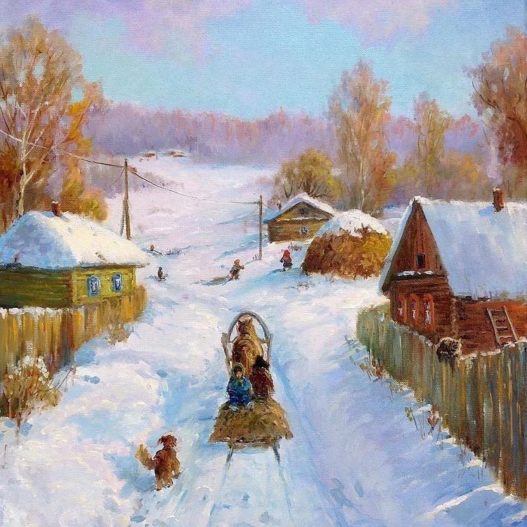 Какие, чудесные - зимние картины…❄️❄️❄️