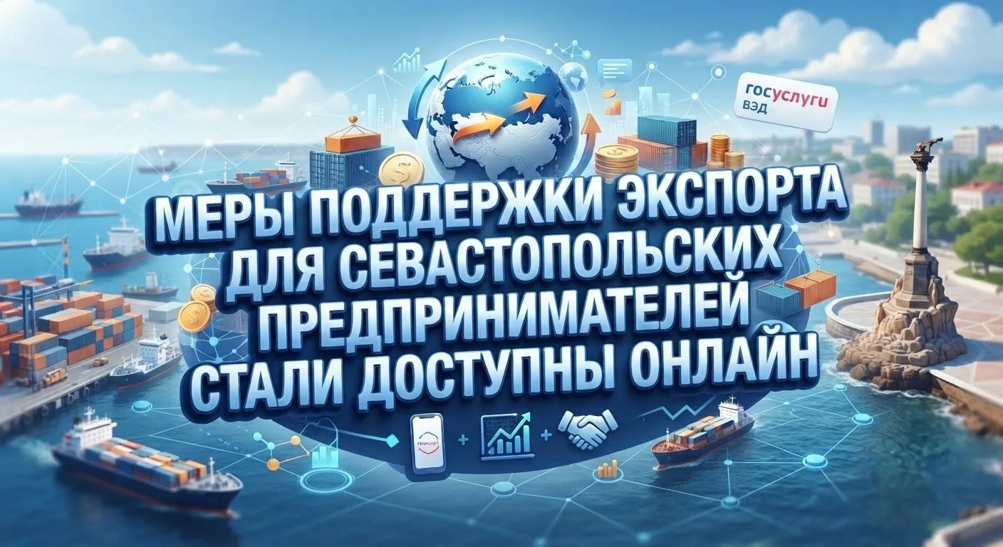 🧑‍💻 Экспортная поддержка Севастополя стала цифровой

Севастополь вошёл в число 22 субъектов РФ, за