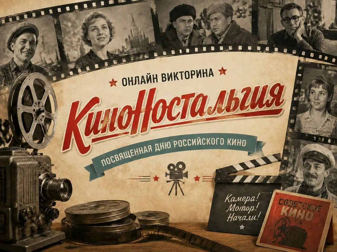 🎬✨Приглашаем принять участие в викторине "КиноНостальгия"!✨🎬