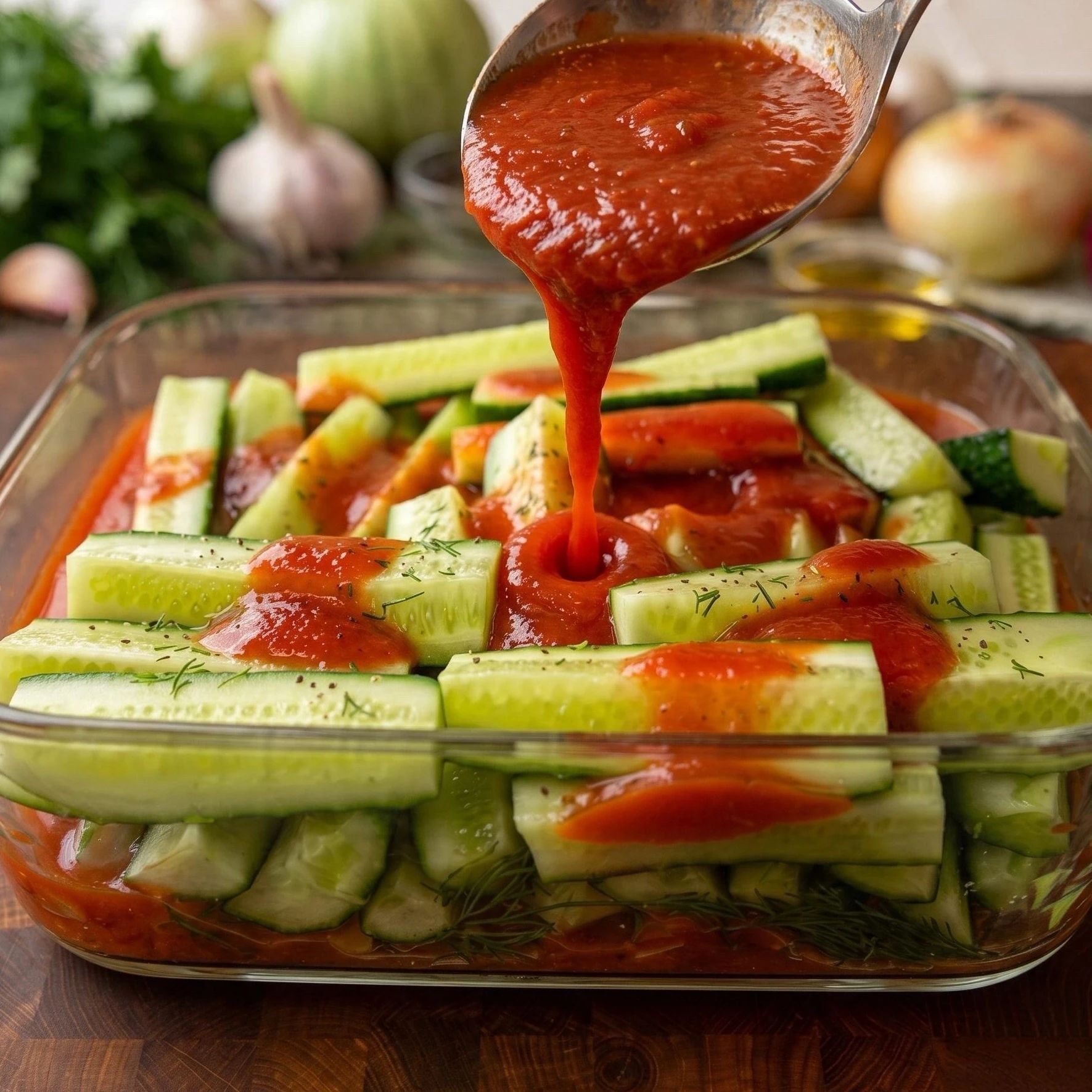 ПРОСТО заливаю ОГУРЦЫ ТОМАТНЫМ СОКОМ 🍅