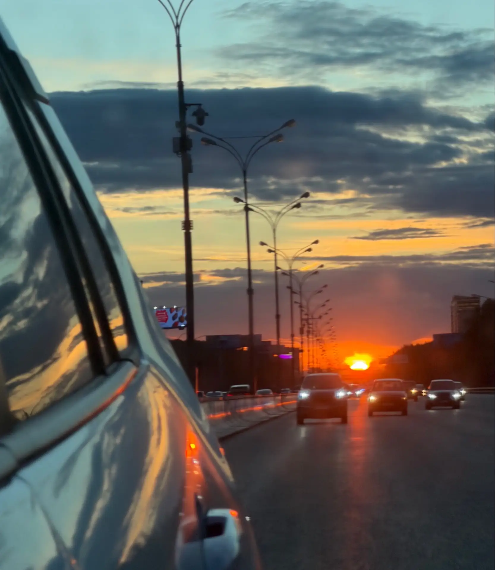 Домой вернулись с таким закатом 😍