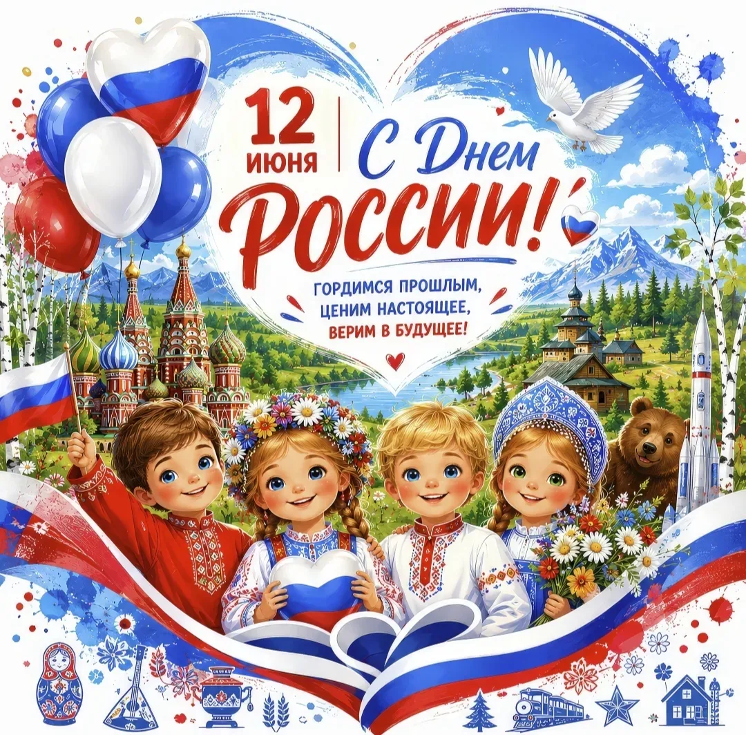 Символы России: наше творческое занятие ко Дню России 🇷🇺 
 На мероприятии говорили о нашей большой