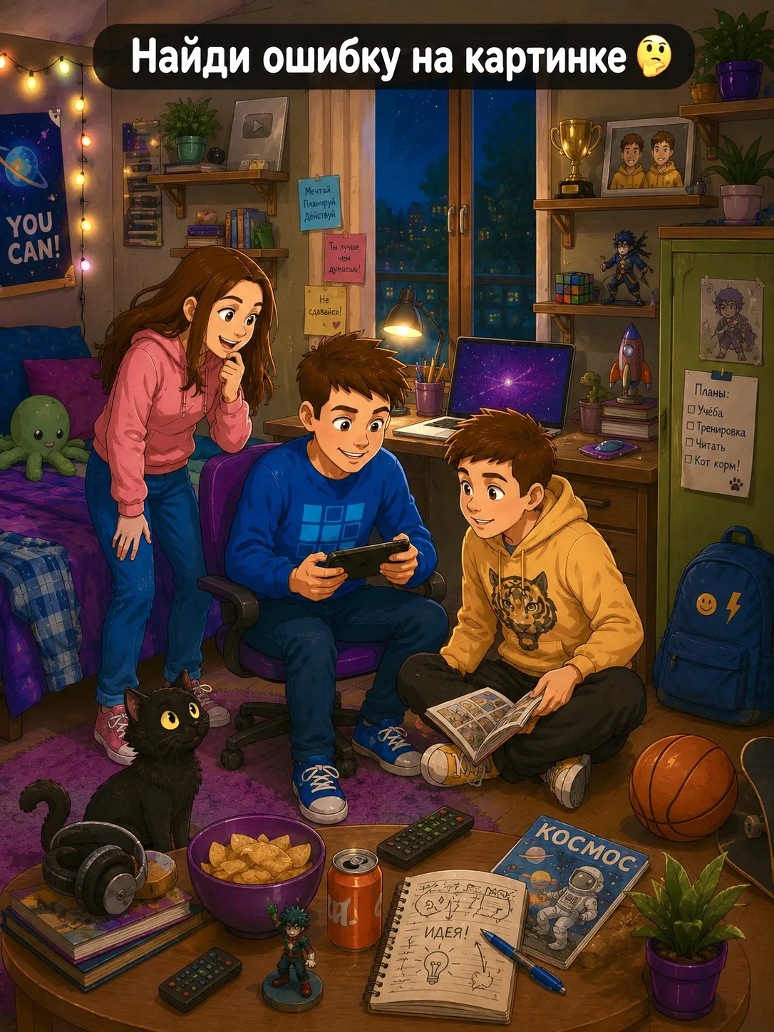 короче что-то странное на этой картинке… 
нашел что тут не так ? ставь — ❤️