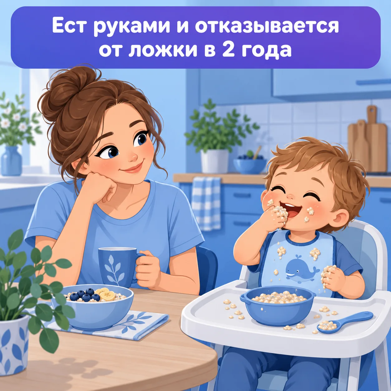 🍽️ Ребёнок ест только руками и отказывается от ложки в 2 года — регресс или самостояте...