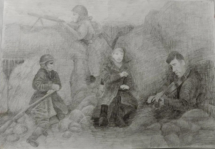 🎨 Обучающийся отделения изобразительного искусства Терновцов Алексей (преподаватель Ан...