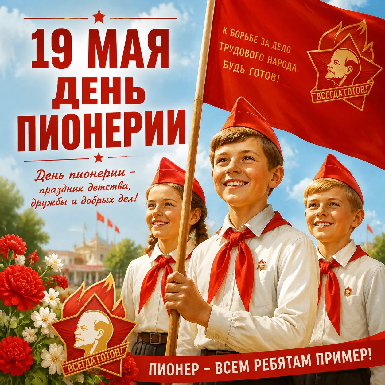 19 мая - День пионерии! 🚩Сегодня мы вспоминаем удивительное время, когда тысячи мальчи...