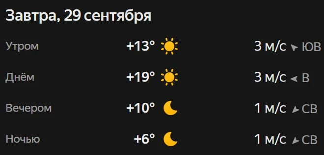 Прогноз погоды☀️