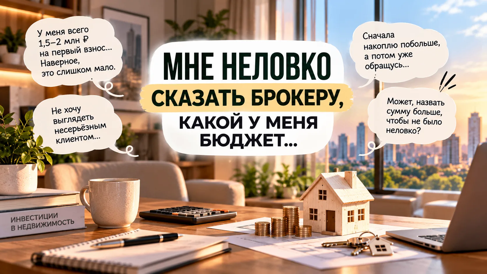 😳 «Мне неловко сказать брокеру, какой у меня бюджет…»