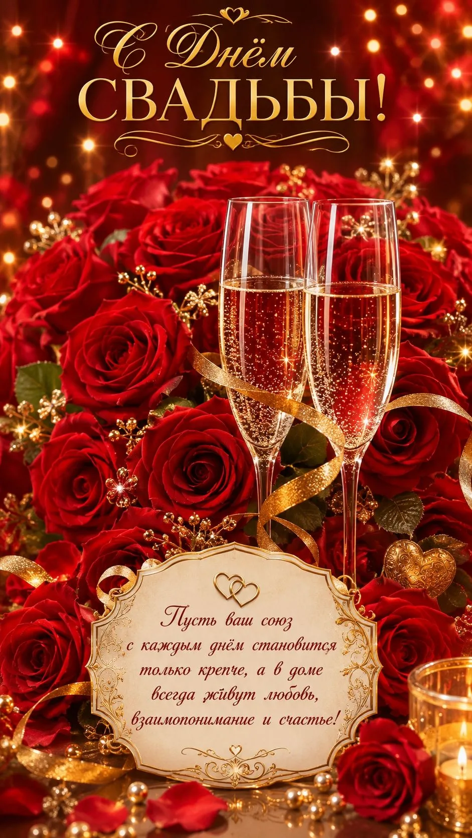 ❤️ Открытки с Днем Свадьбы