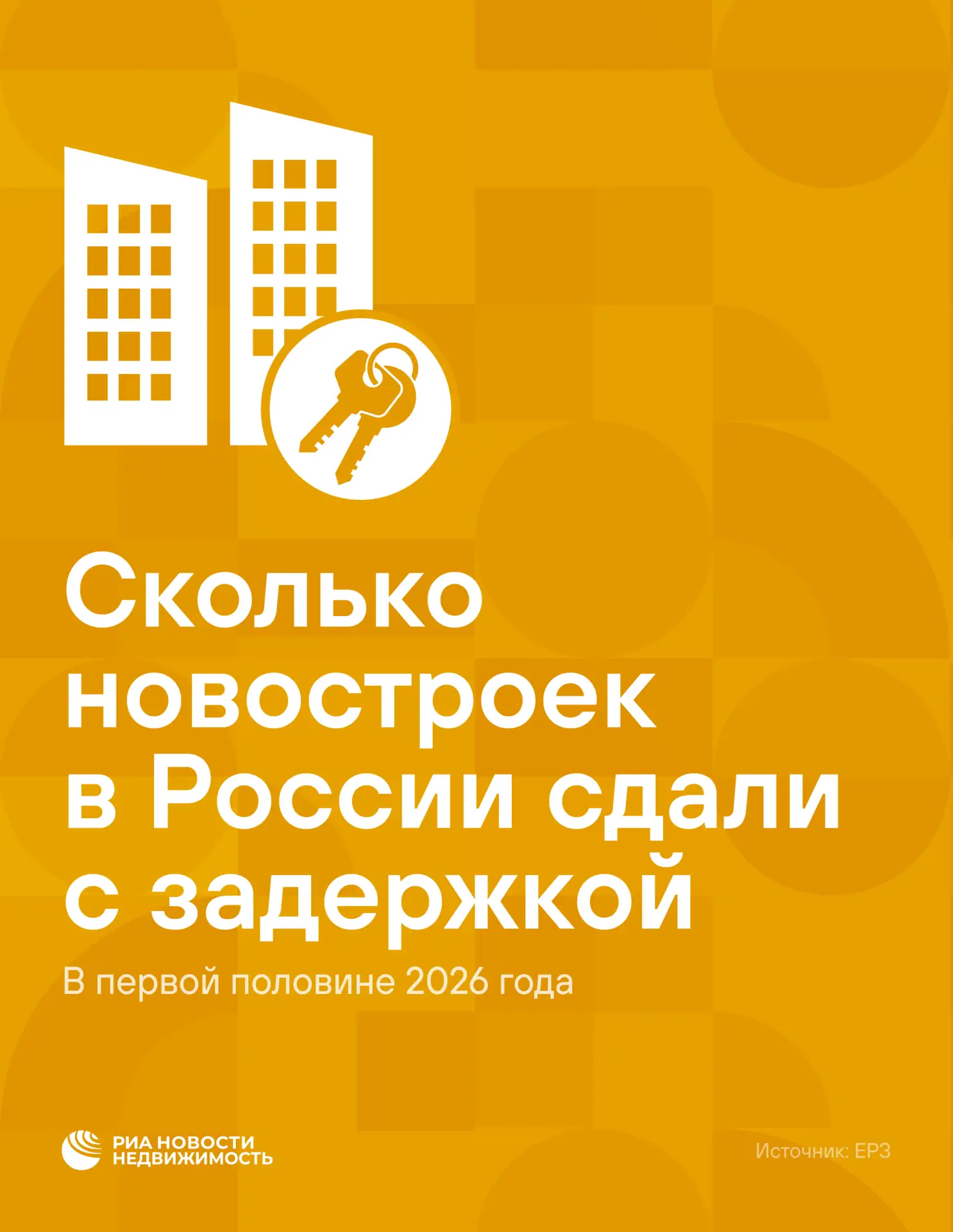 ‼️ Более половины застройщиков (53%) в России в первой половине 2026 года сдали новостр...