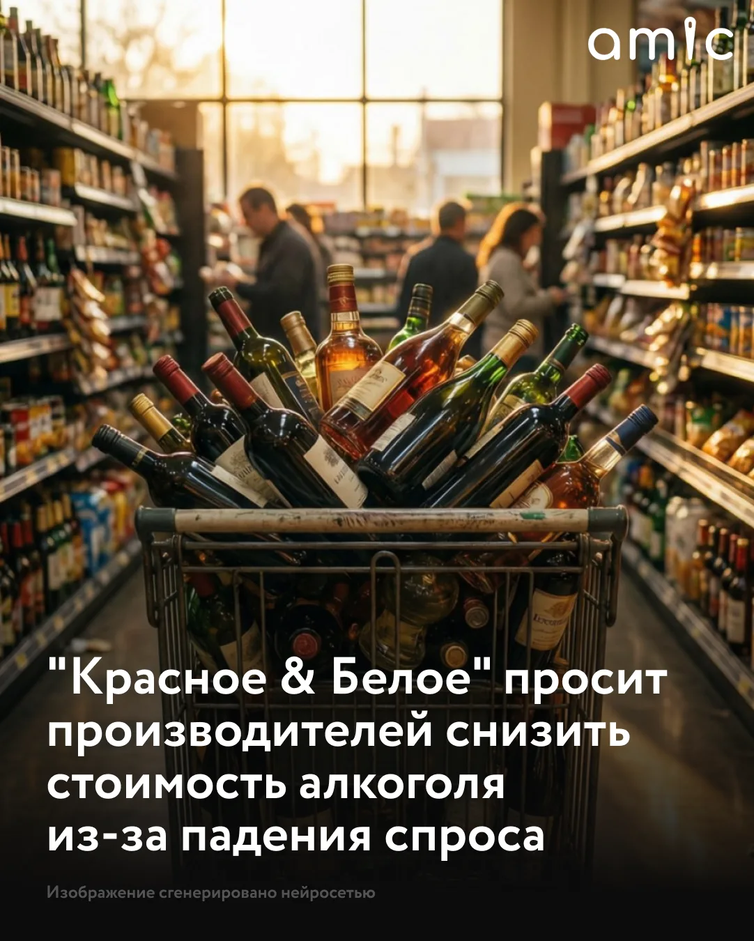 Сеть магазинов "Красное & Белое" попросила производителей алкоголя не пересматривать цены в сторону 