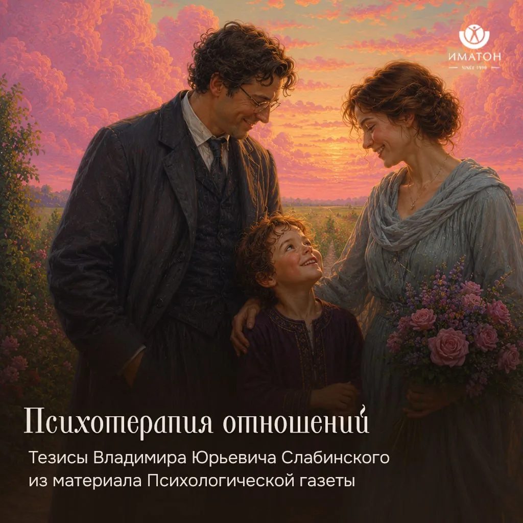 Психотерапия отношений: ключи от рая 

Делимся тезисами Владимира Юрьевича Слабинского о концепции п
