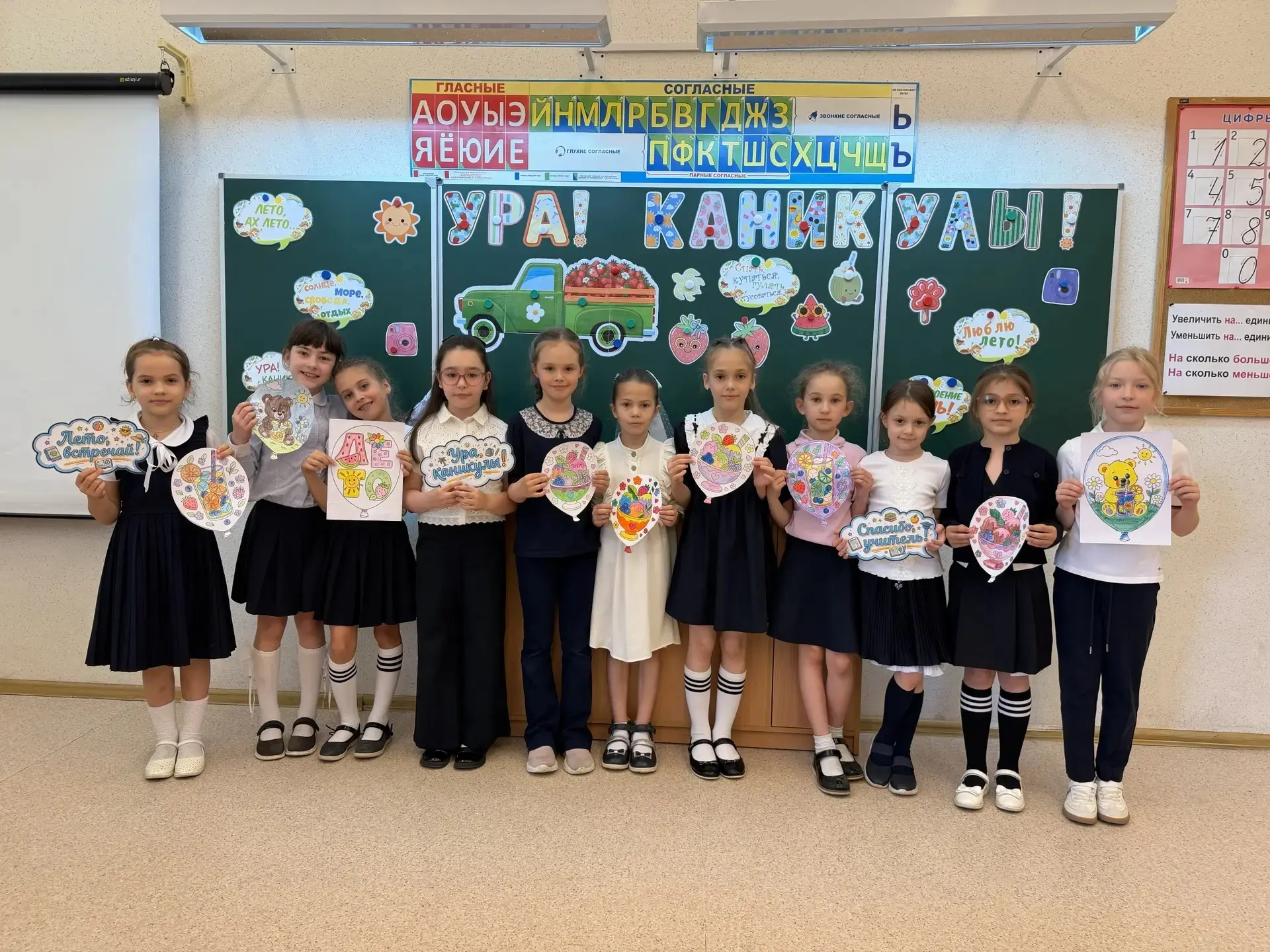 ✨ Прощание с первым классом: начало большого пути! ✨ Сегодня в 1В классе прошёл особенный, трогатель