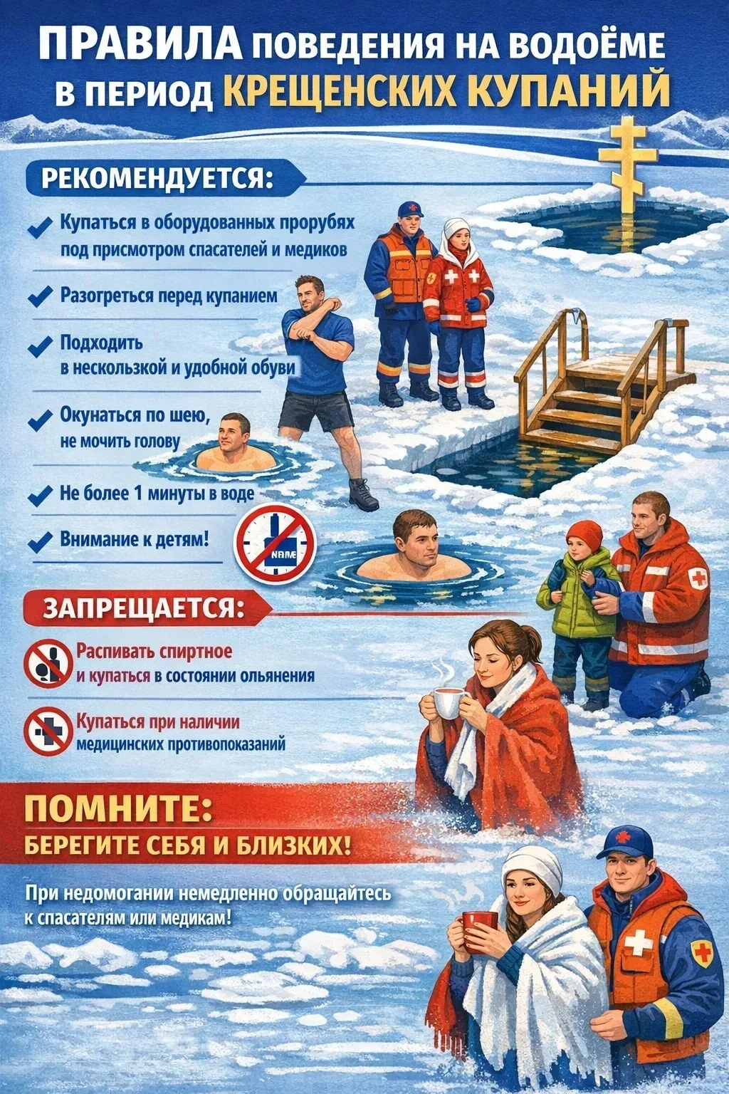 💥 Крещенские купания — праздник света и очищения🌟💦