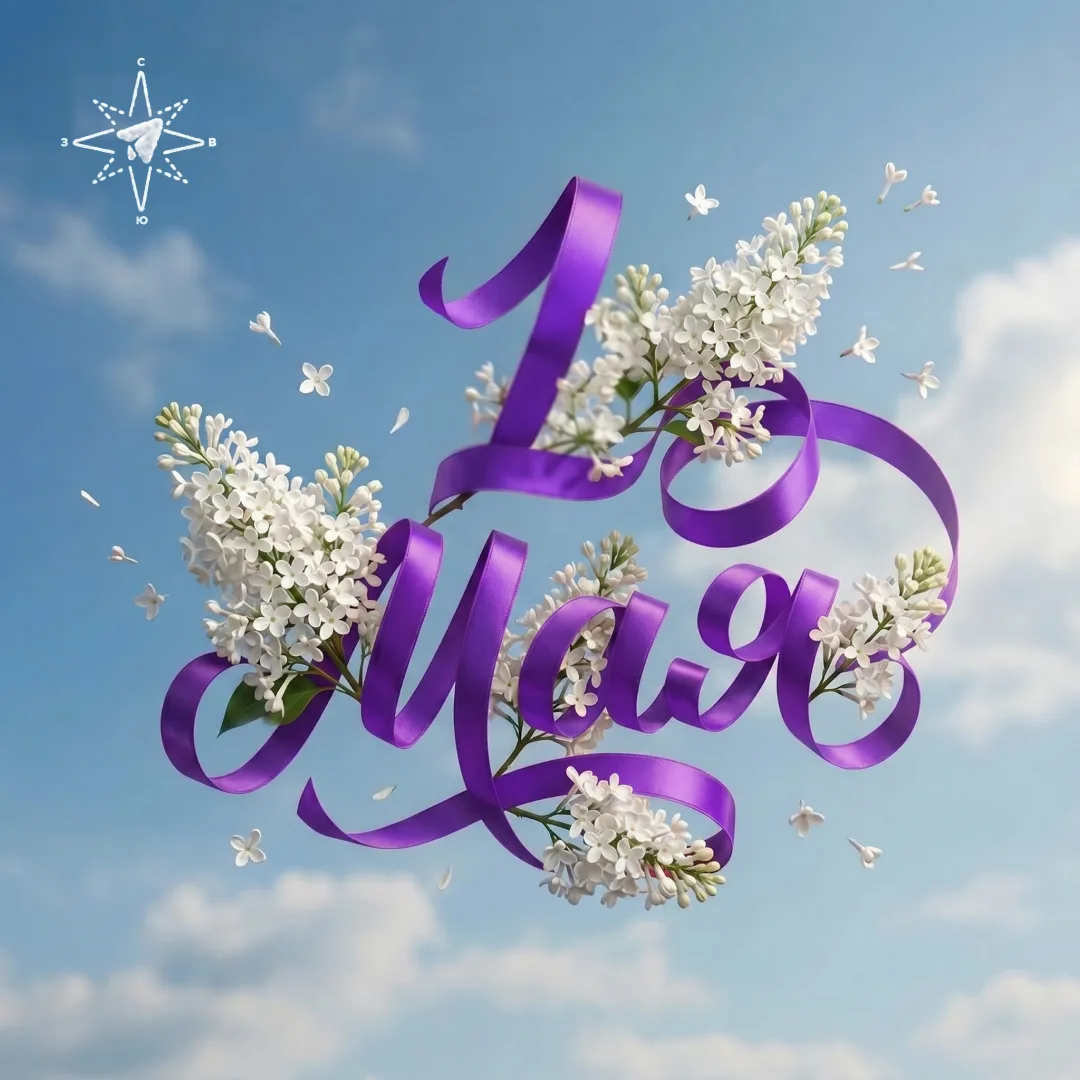 🌸 С праздником 1 Мая!  Сирень набирает бутоны, деревья расправили листья и солнце греет ещё теплее. 