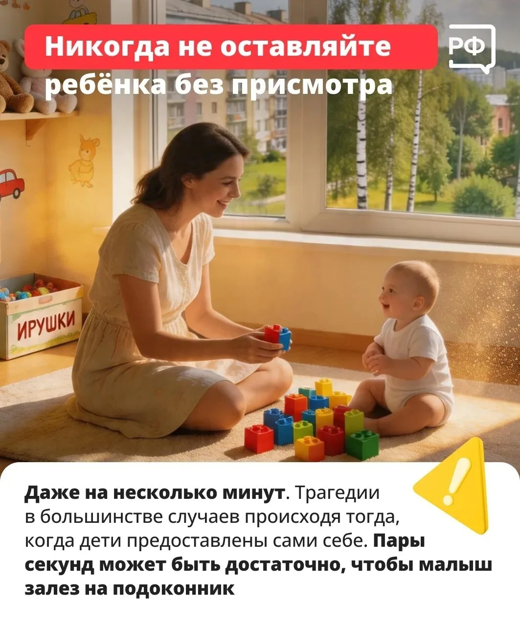 С наступлением тепла в Ленинградской области увеличивается риск падения детей из окон многоэтажных д