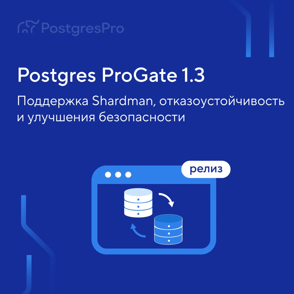 ⚡️Выпустили обновление решения для миграции и репликации Postgres ProGate

Версия 1.3.0 полностью 