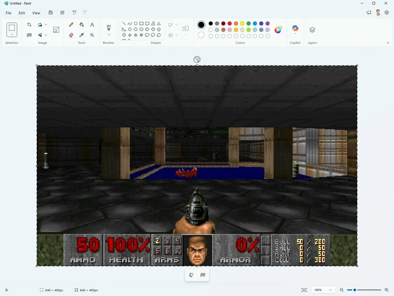 Doom снова запустили там, где никто не ожидал — на этот раз прямо в Microsoft Paint.