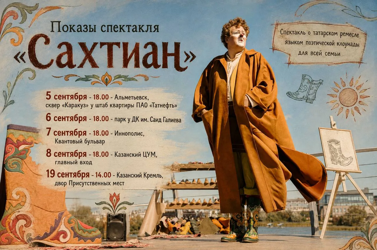 Необычный бесплатный спектакль про татарское ремесло❤️‍🔥