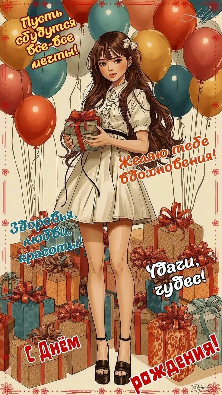 Дорогая Катя! Поздравляем тебя с днём рождения! Желаем тебе крепкого здоровья, неиссякаемой энергии 