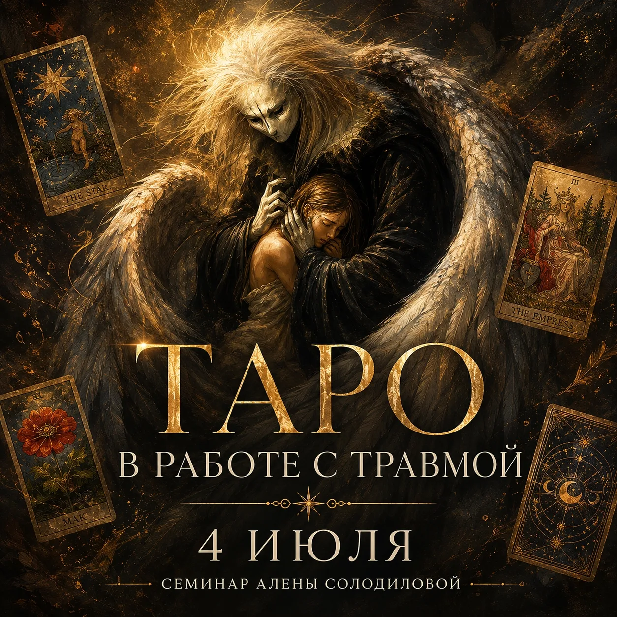4 ИЮЛЯ - ОНЛАЙН СЕМИНАР "ТАРО В РАБОТЕ С ТРАВМОЙ"
