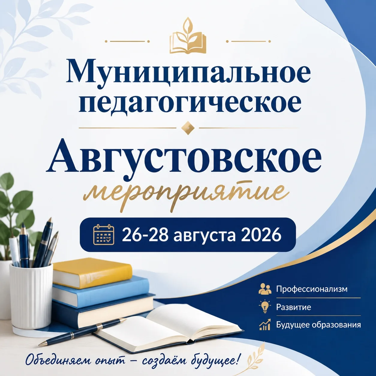 Уважаемые коллеги! С 26 по 28 августа 2026 года запланировано проведение муниципальных ...