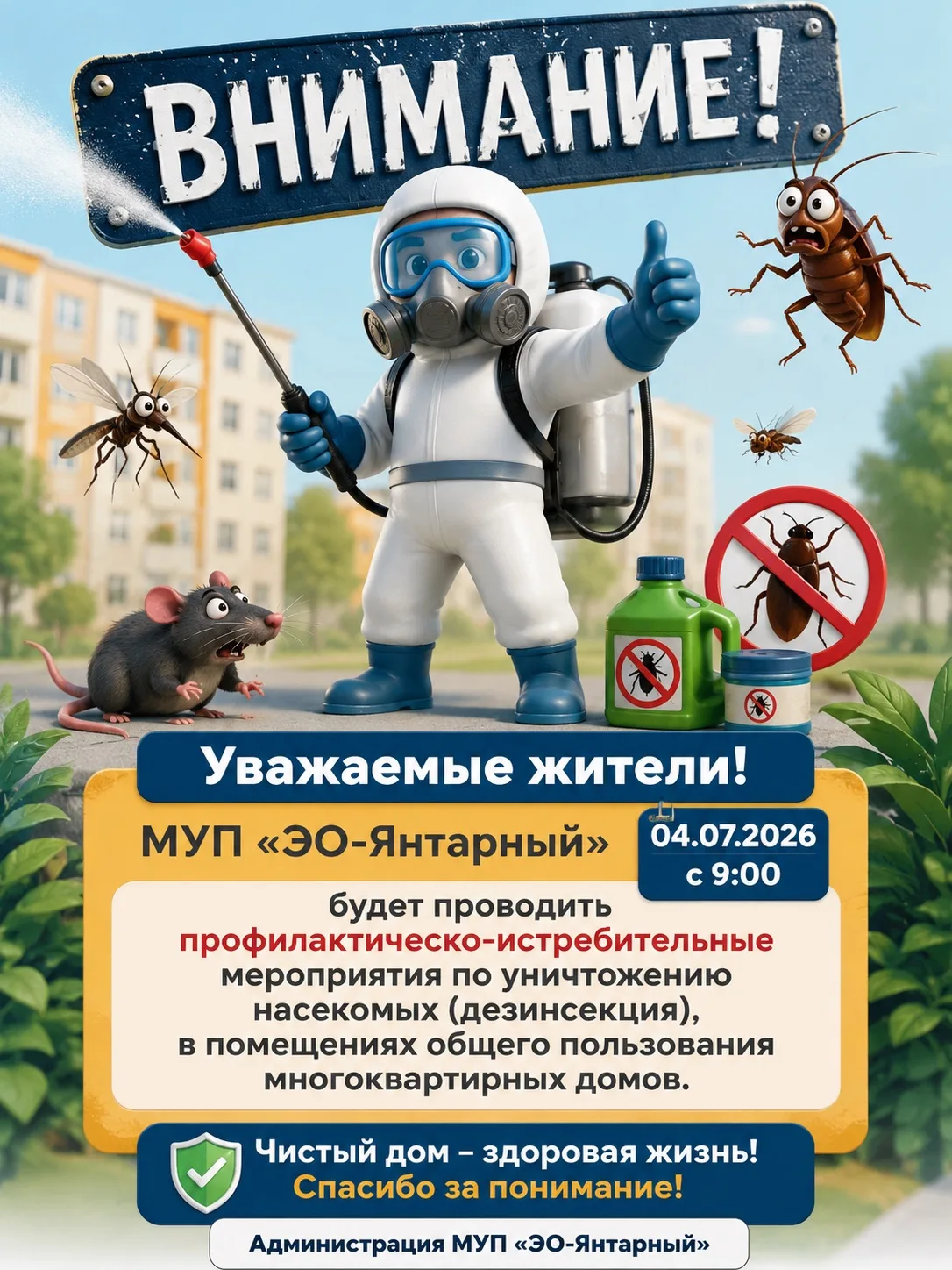 ⚠️ Внимание, уважаемые жители!