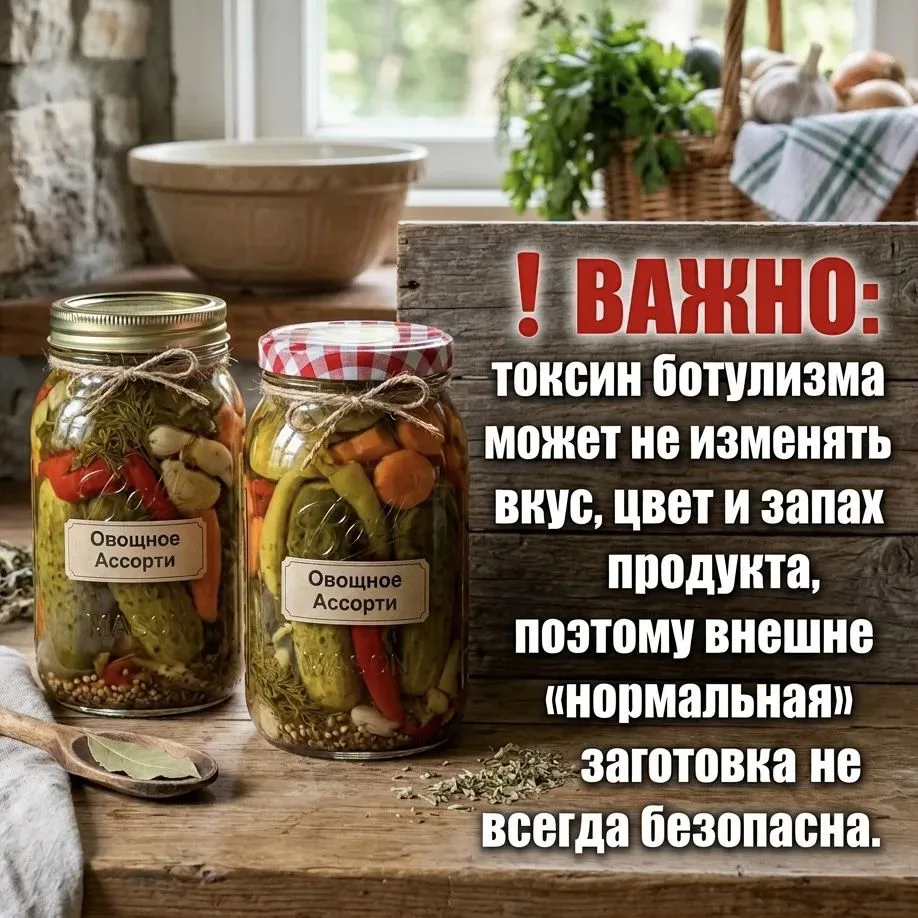 🍅 Сохраняем дачный урожай безопасно: как избежать ботулизма и других рисков при консер...