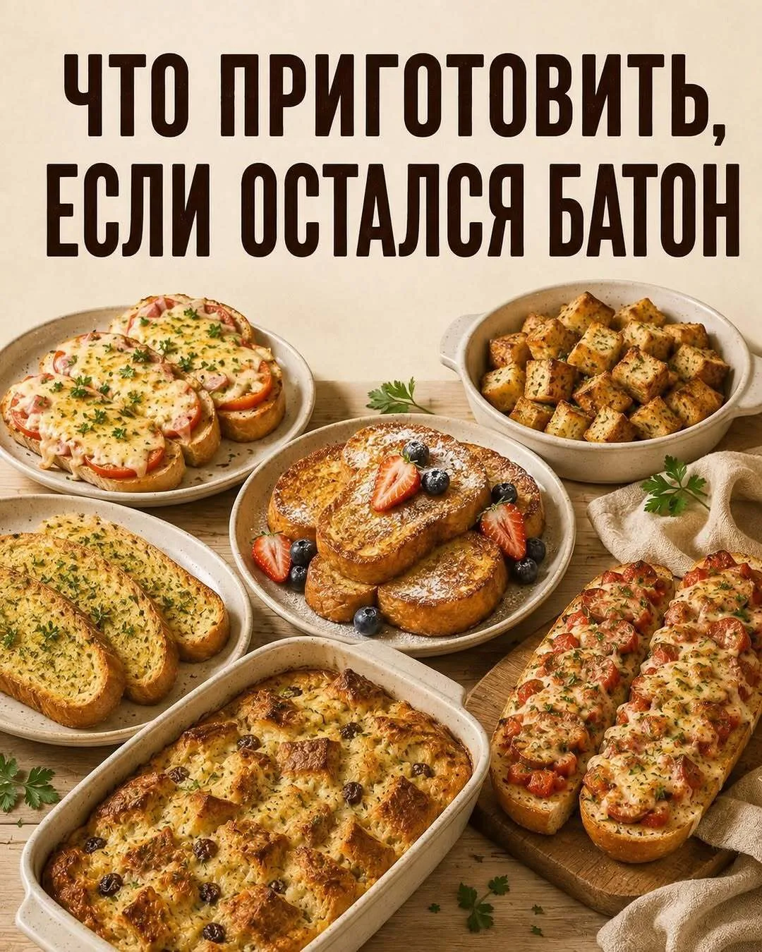 Не выбрасывайте батон!