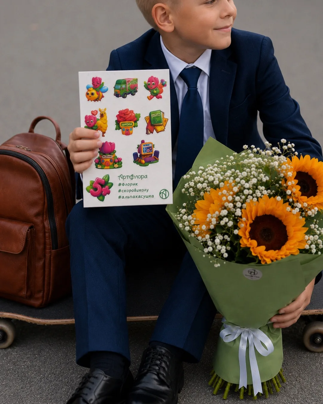 🎁 Подарок к каждому заказу! 1 сентября — праздник знаний, цветов и подарков!