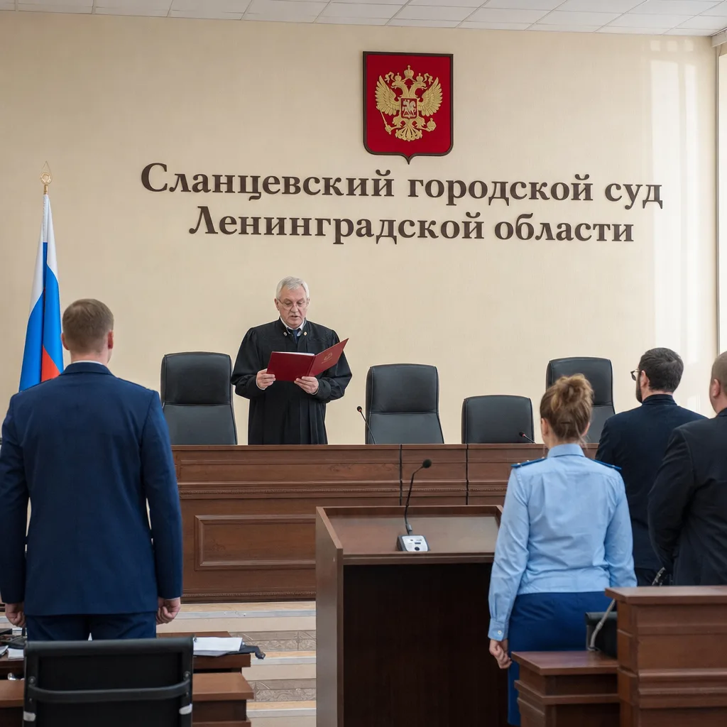 Сланцевским городским судом Ленинградской области постановлен обвинительный приговор в ...