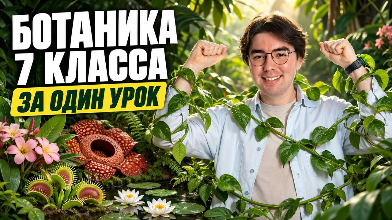 🌱 Ботаника 7 класса ЗА ОДИН УРОК 📺