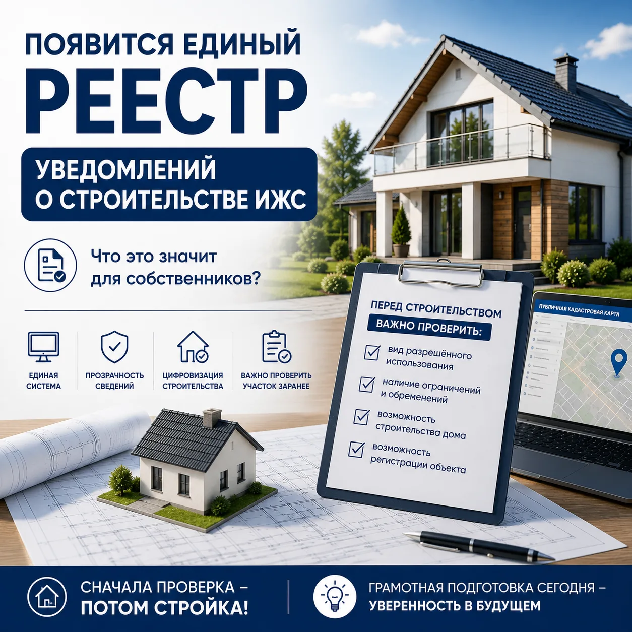 🏡 В России появится единый реестр уведомлений о строительстве ИЖС