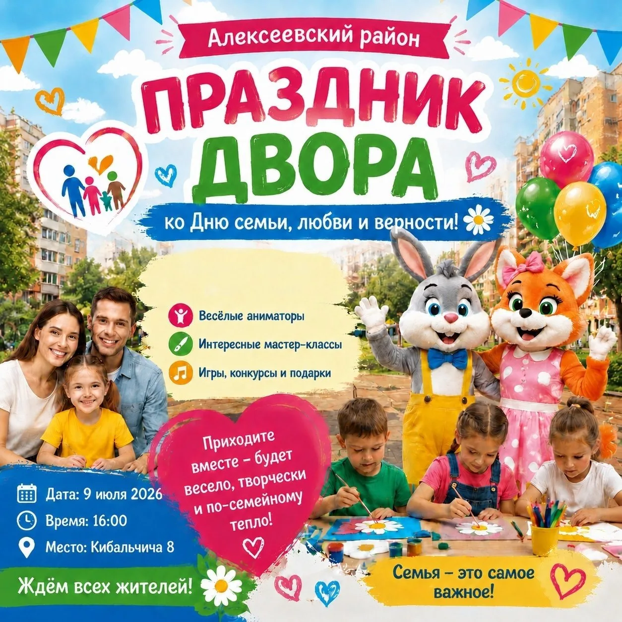 ❤️ Праздник двора ко Дню семьи, любви и верности