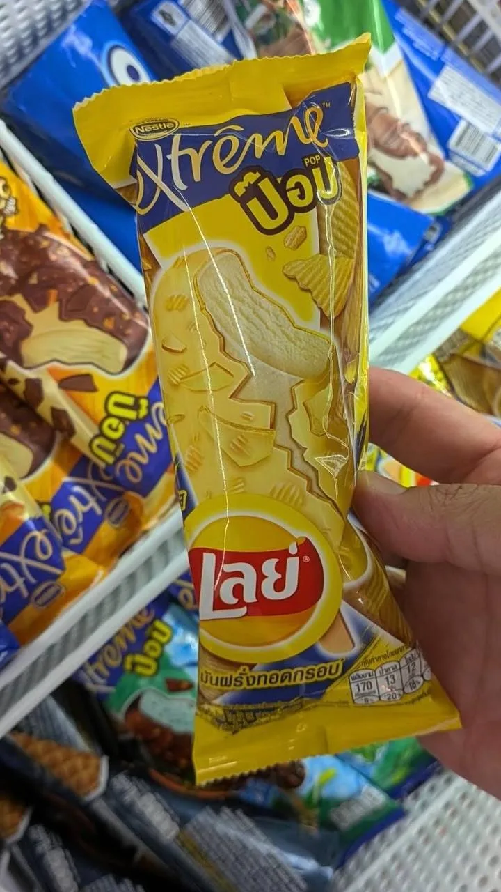 Nestlé и Lay's выпустили в Таиланде лимитку — эскимо с чипсами. Одновременно сладкое и ...