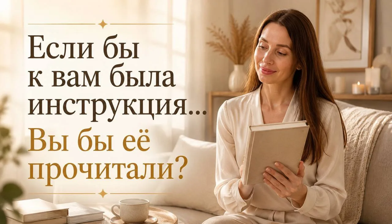 Если бы к человеку при рождении выдали инструкцию… Вы бы её прочитали?