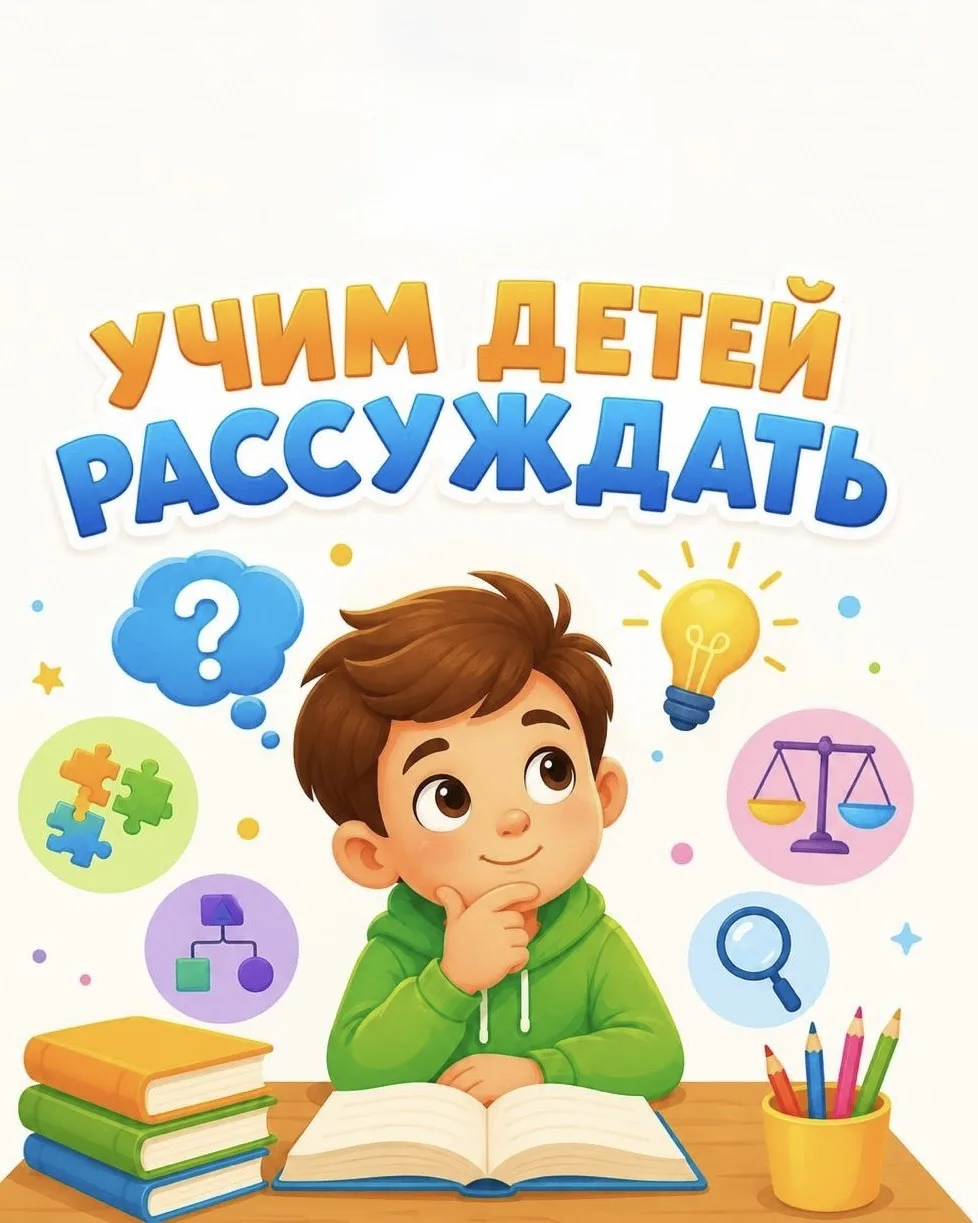 Дети не рождаются с умением рассуждать — они его «собирают», как конструктор: по кусочкам из вопросо