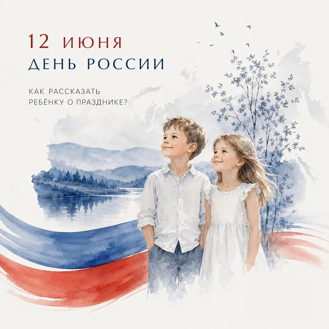 День России — хороший повод поговорить с ребёнком о Родине 🇷🇺