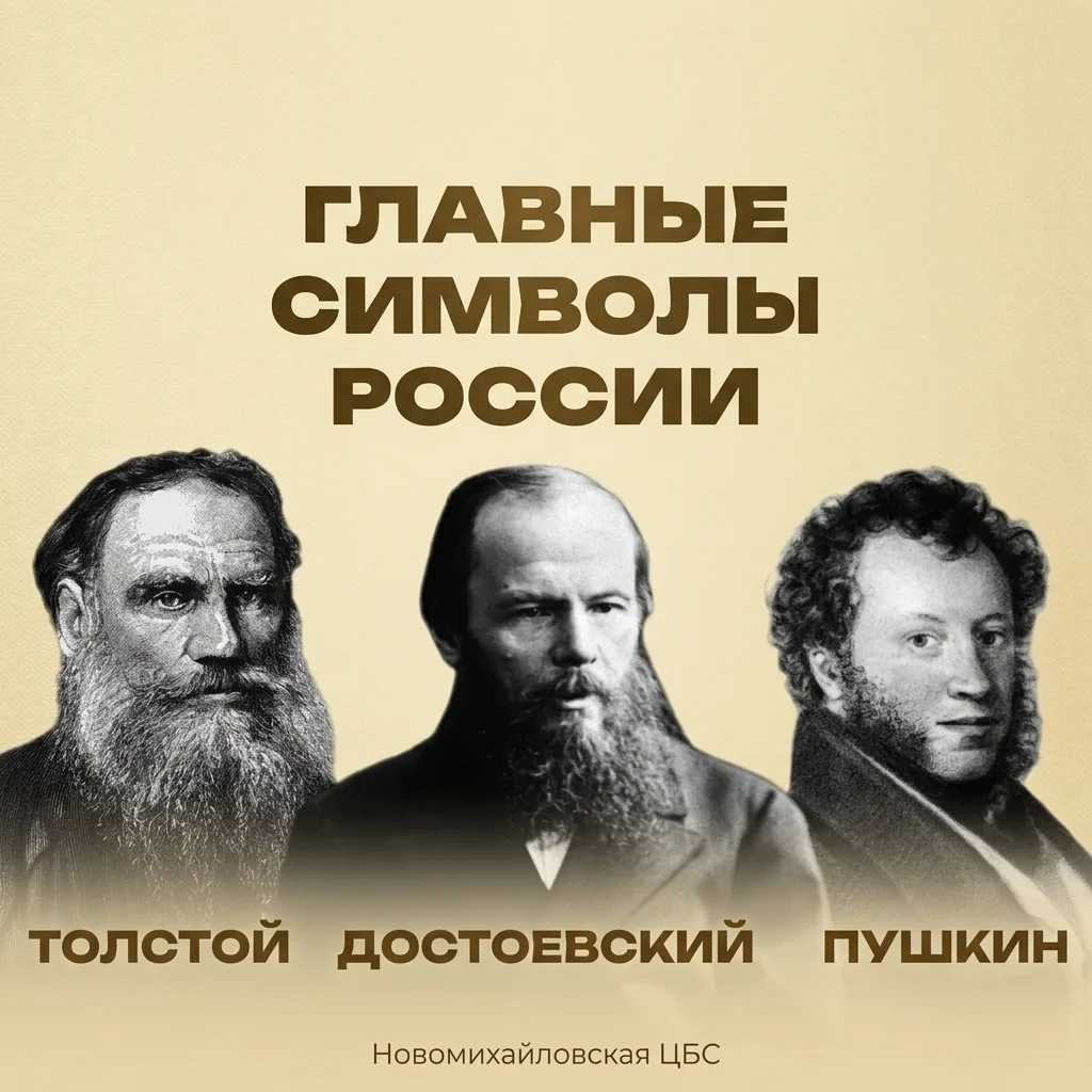 📚 Главные символы России — писатели
