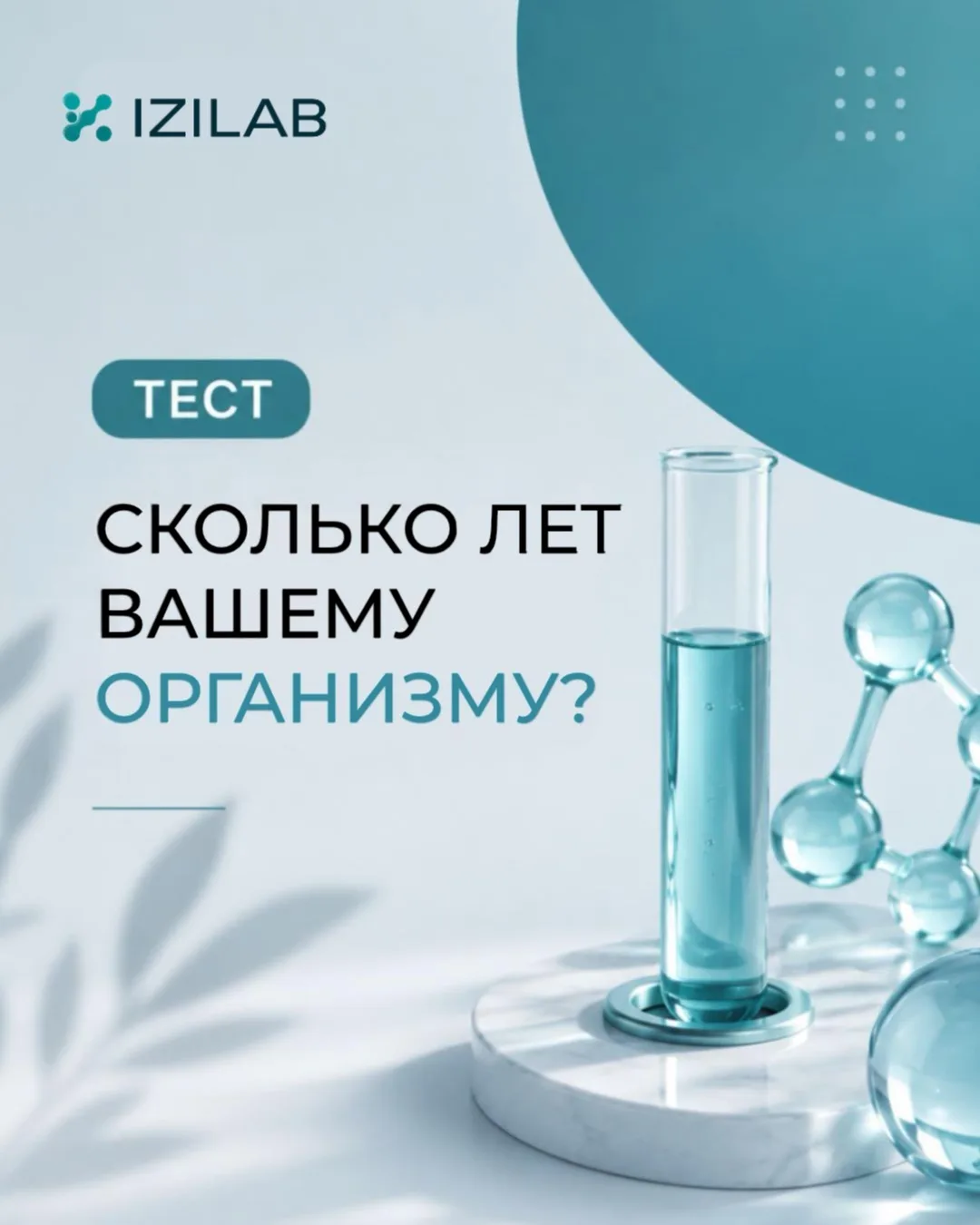 🧬 ТЕСТ: Узнайте свой биологический возраст по анализам

Вашему паспорту может быть 30, а организму 
