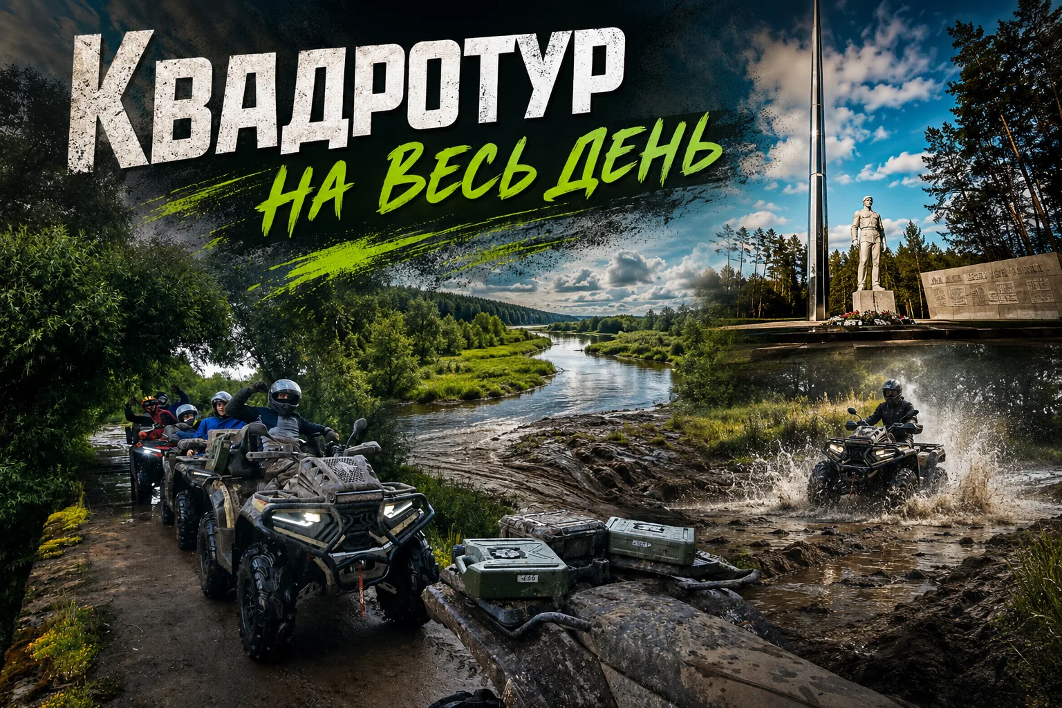Набираем желающих на однодневный выезд! Можно на своих квадроциклах, можно взять в арен...