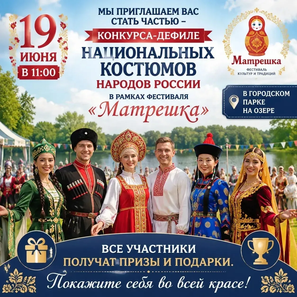 ‼️ КОНКУРС ‼️

🪆Фестиваль «Матрешка» открывает двери для всех желающих окунуться в многообразие нац